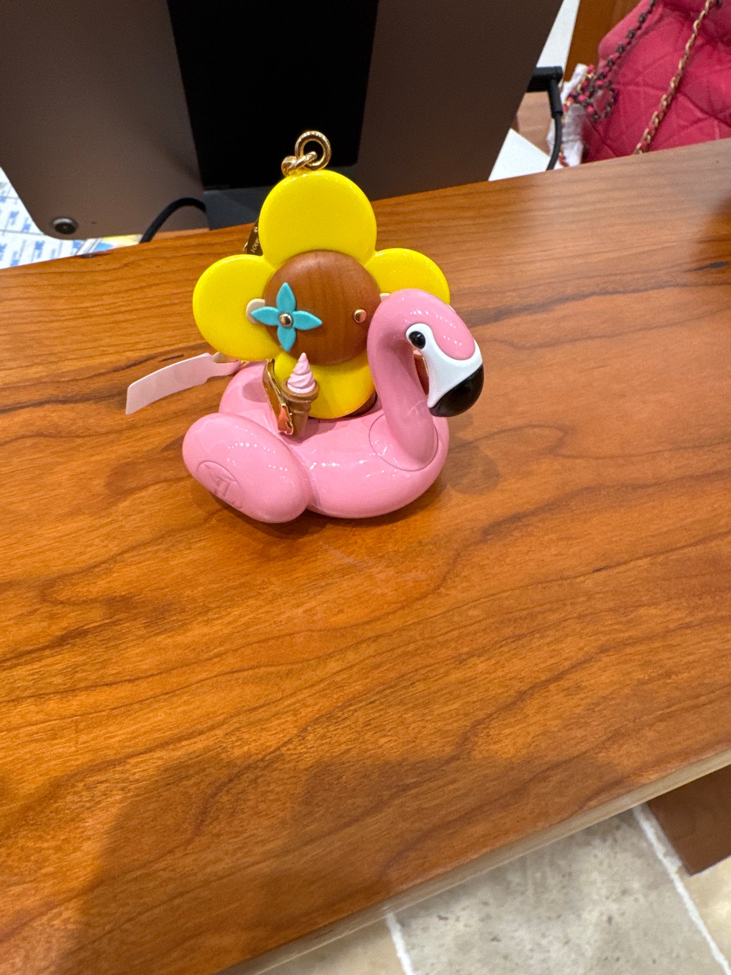 Louis Vuitton Vivienne Flamingo bag charm
