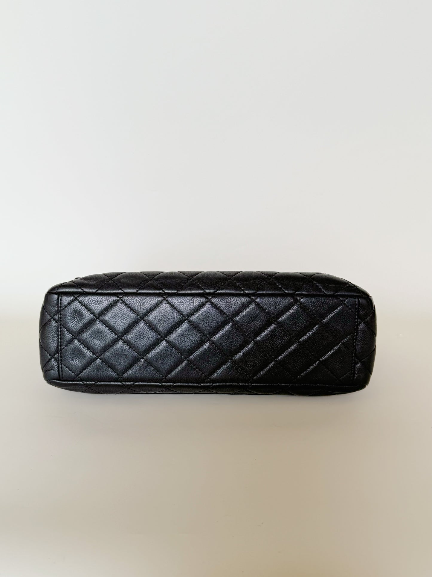 Chanel Vintage Washed Caviar Quilted Single Flap Maxi