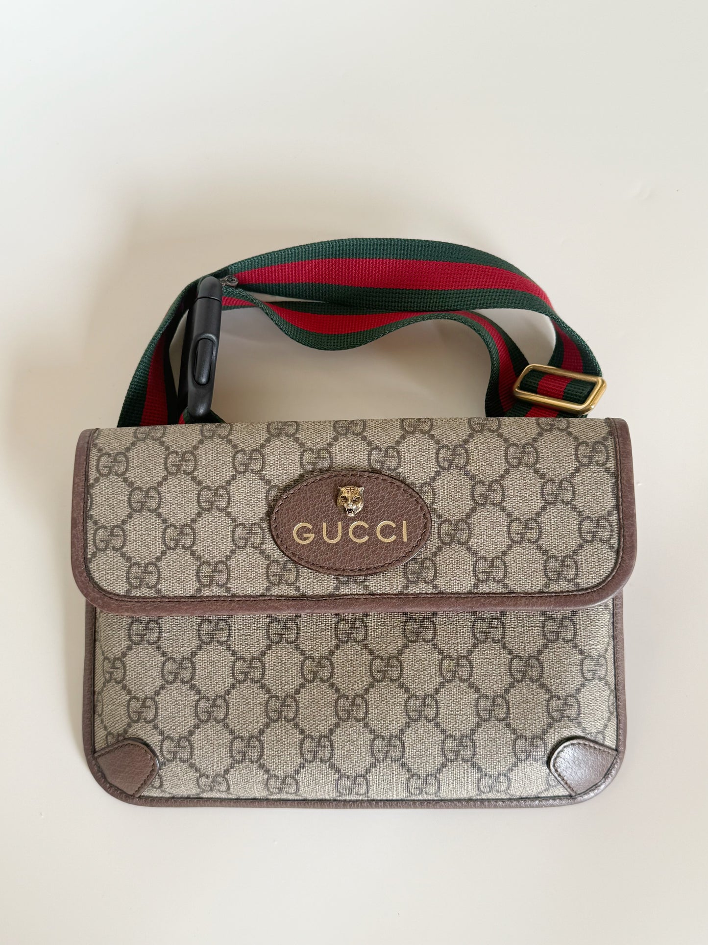 Gucci GG Monogram Neo Vintage Web Belt Bag