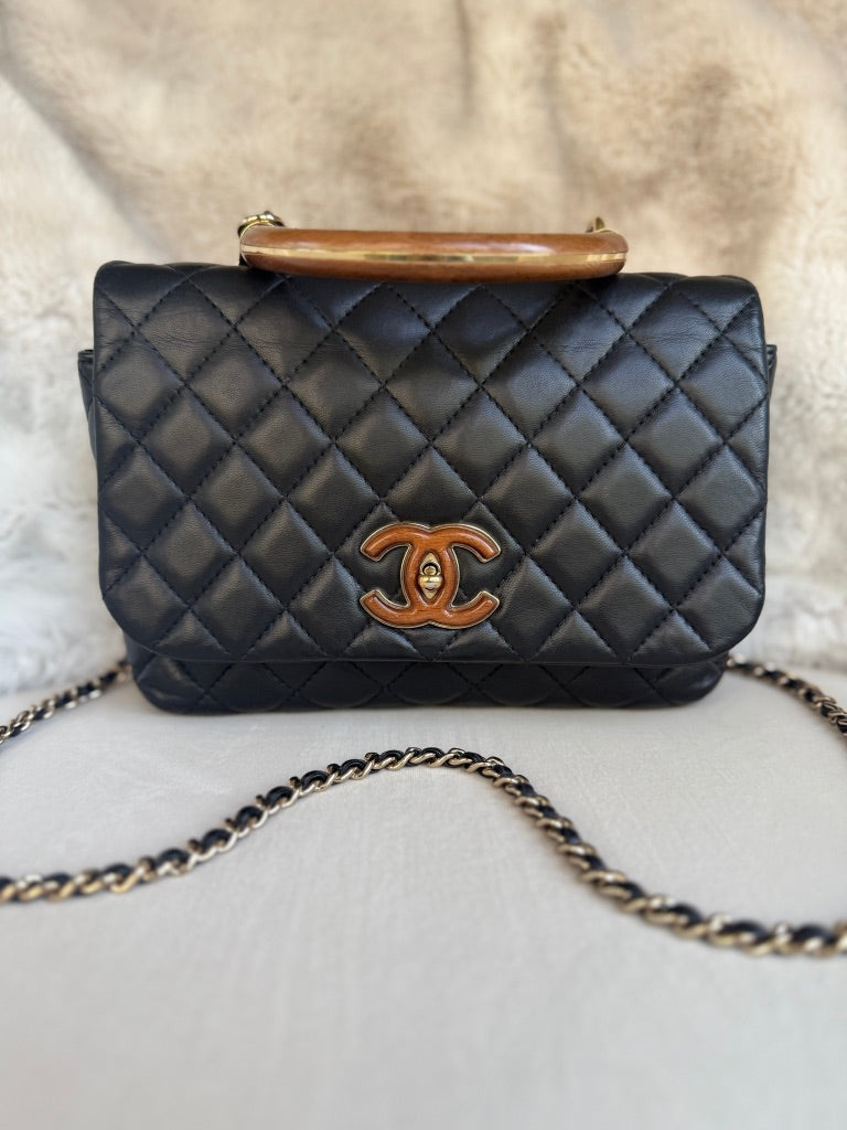 Chanel Knock on Wood Top Handle Bag