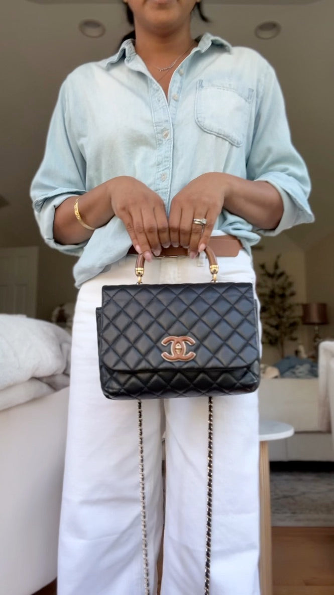 Chanel Knock on Wood Top Handle Bag
