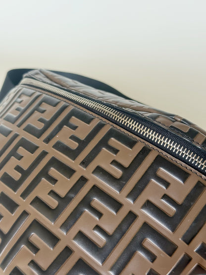 Fendi Vitello Century Bi-color FF 1947 Embossed Belt Bag