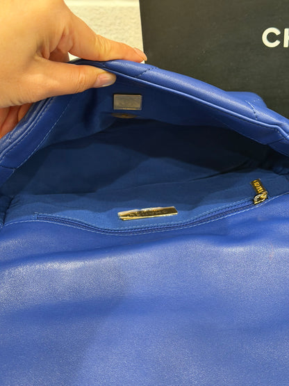 Chanel Goatskin Quilted Chanel 19 Flap Bag