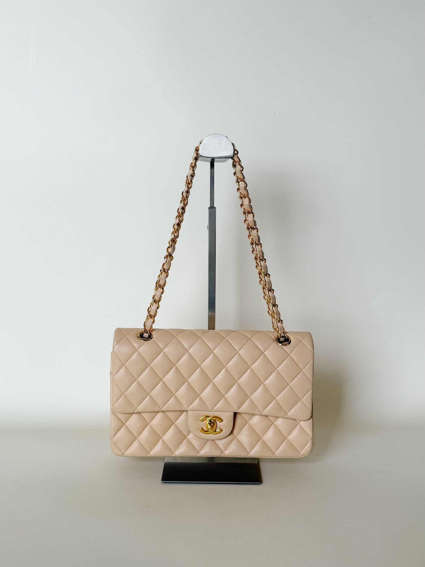Chanel Lambskin Quilted Double Flap
