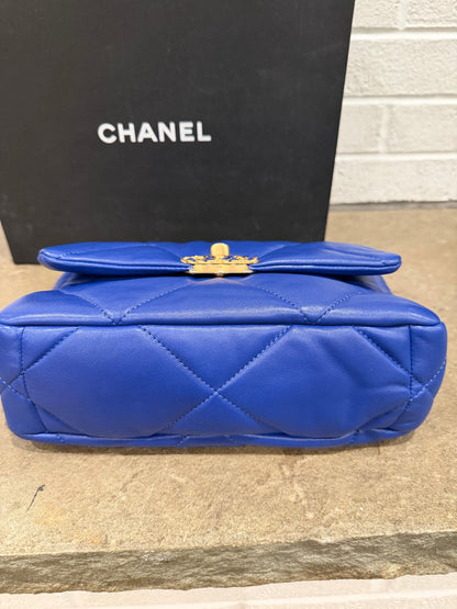 Chanel Goatskin Quilted Chanel 19 Flap Bag
