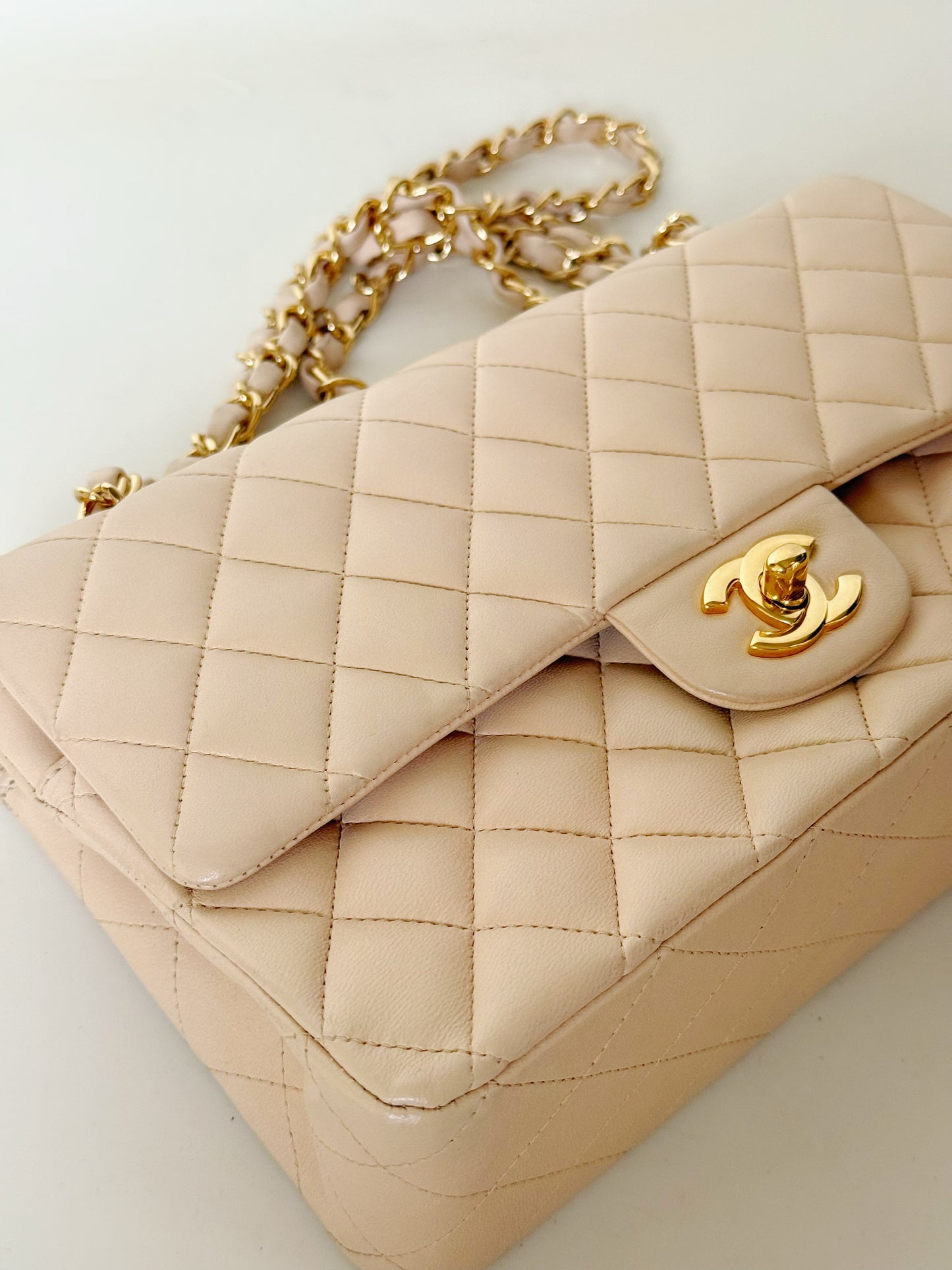 Chanel Lambskin Quilted Double Flap