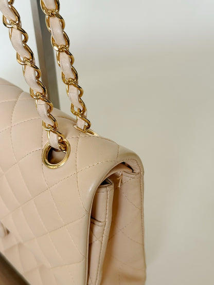 Chanel Lambskin Quilted Double Flap