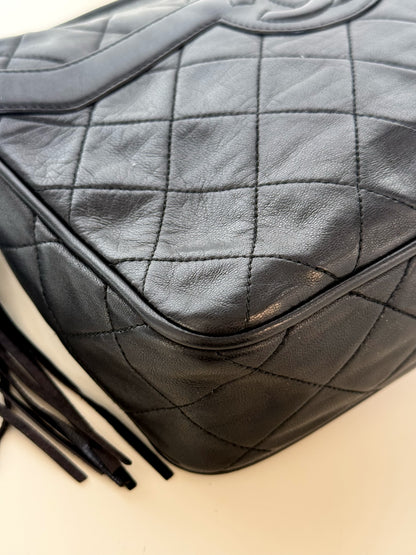 Chanel Leather Camera Tassel Bag