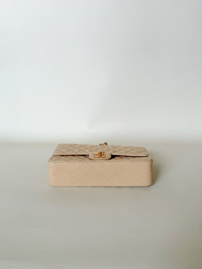 Chanel Lambskin Quilted Double Flap