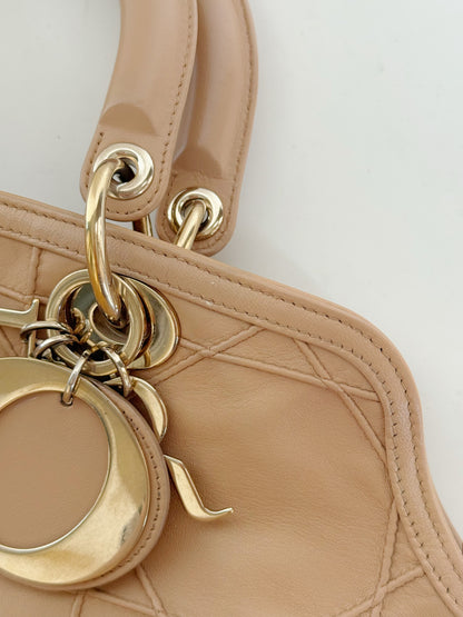Christian Dior Lambskin Cannage Granville Tote