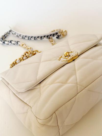Chanel Lambskin Quilted Chanel 19 Flap