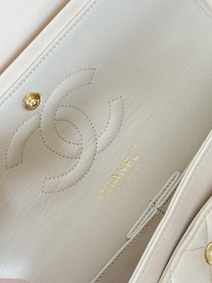 Chanel Lambskin Quilted Double Flap