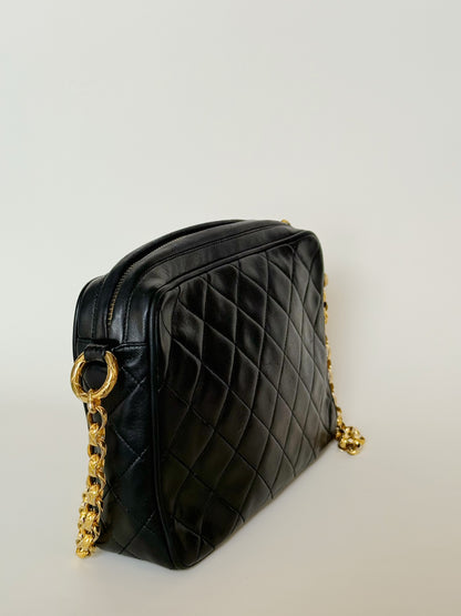 Chanel Leather Camera Tassel Bag