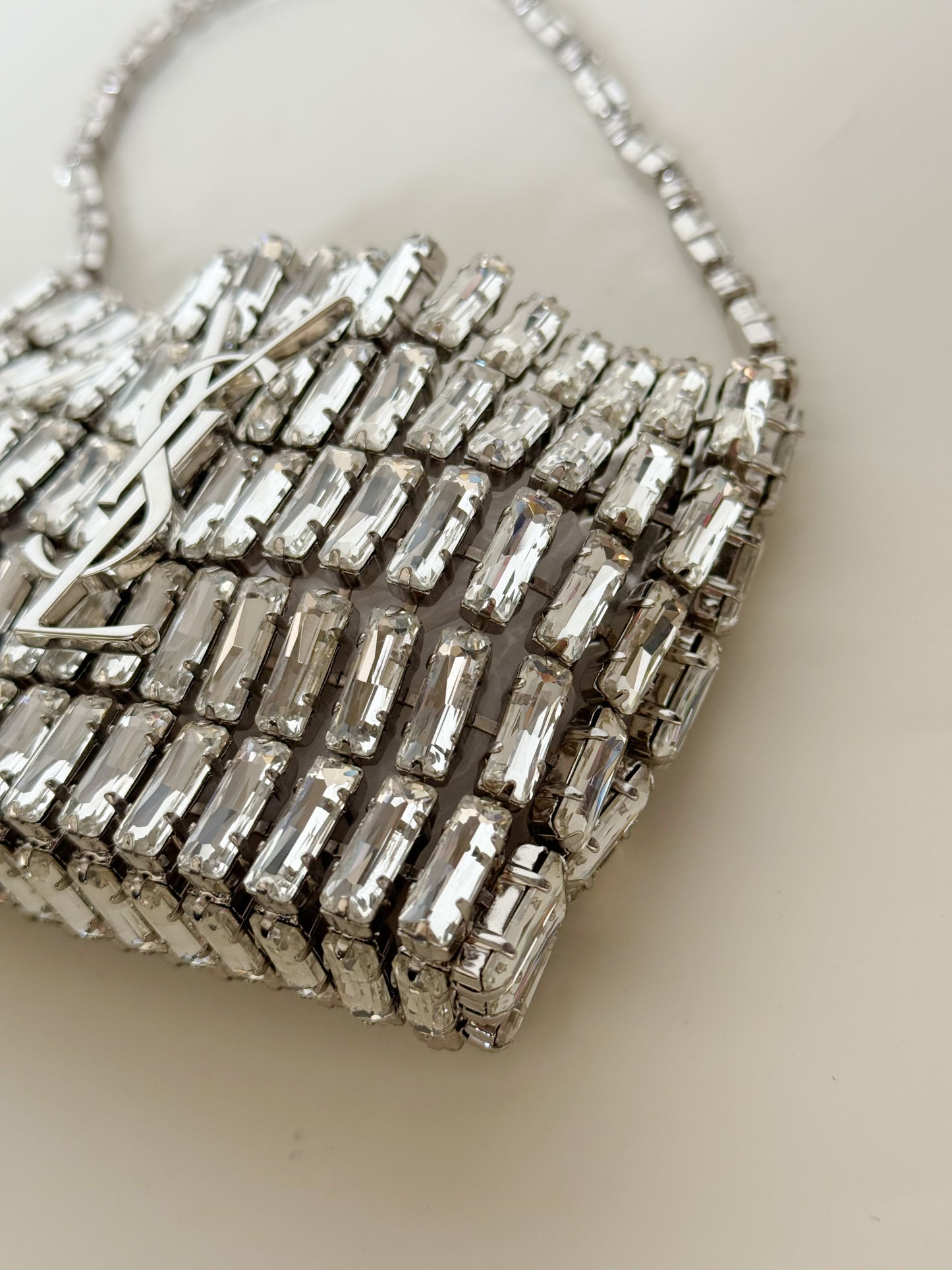Saint Laurent Crystal Micro Evening Bag