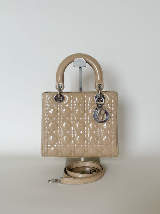 Christian Dior Patent Cannage Lady Dior