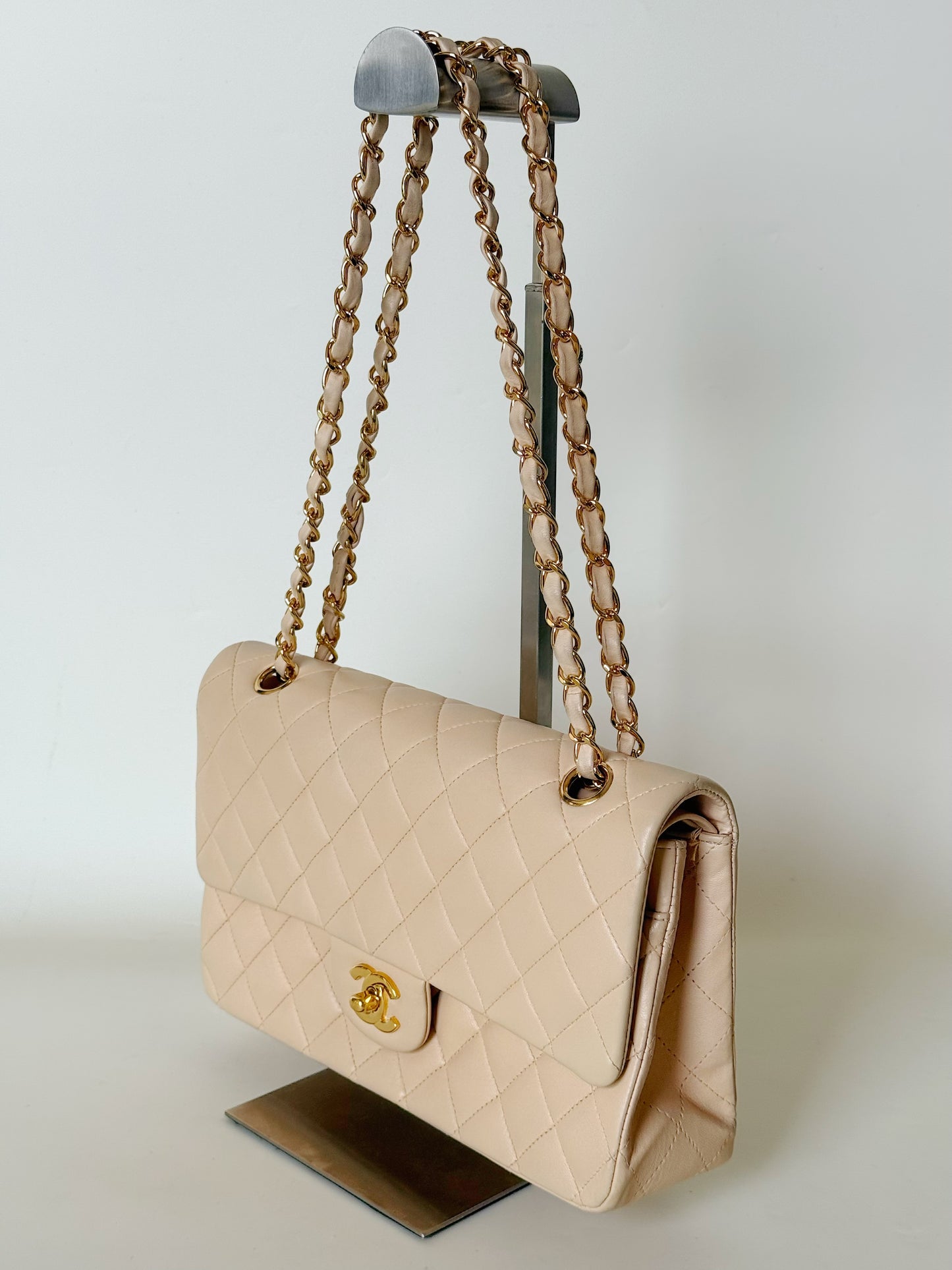 Chanel Lambskin Quilted Double Flap