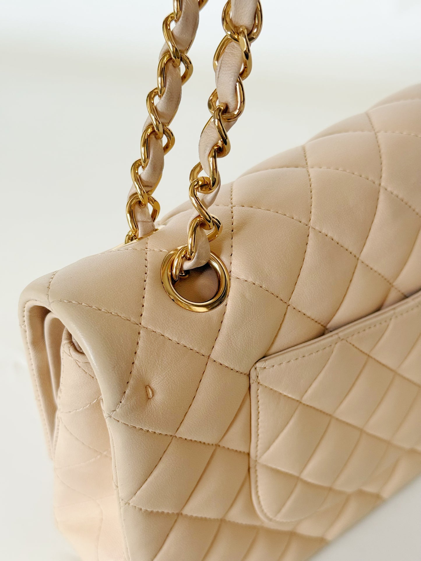 Chanel Lambskin Quilted Double Flap