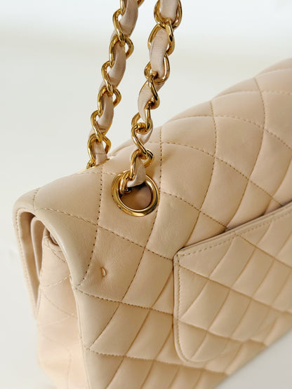 Chanel Lambskin Quilted Double Flap
