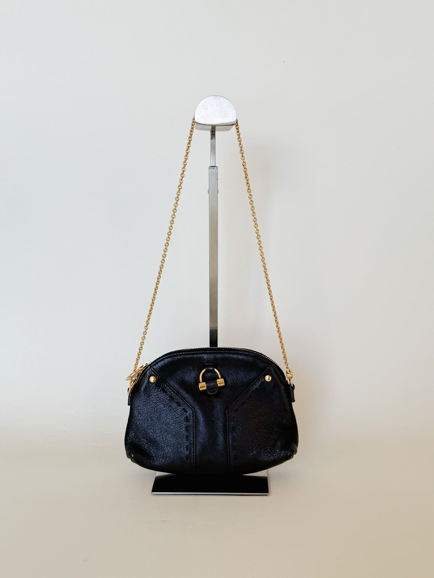 Saint Laurent Leather Chain Shoulder Bag