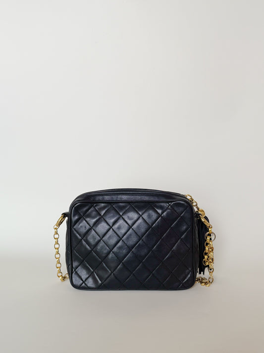 Chanel Leather Camera Tassel Bag