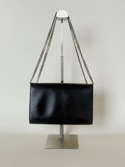 Saint Laurent Smooth Calfskin Classic Monogram Kate Tassel Satchel