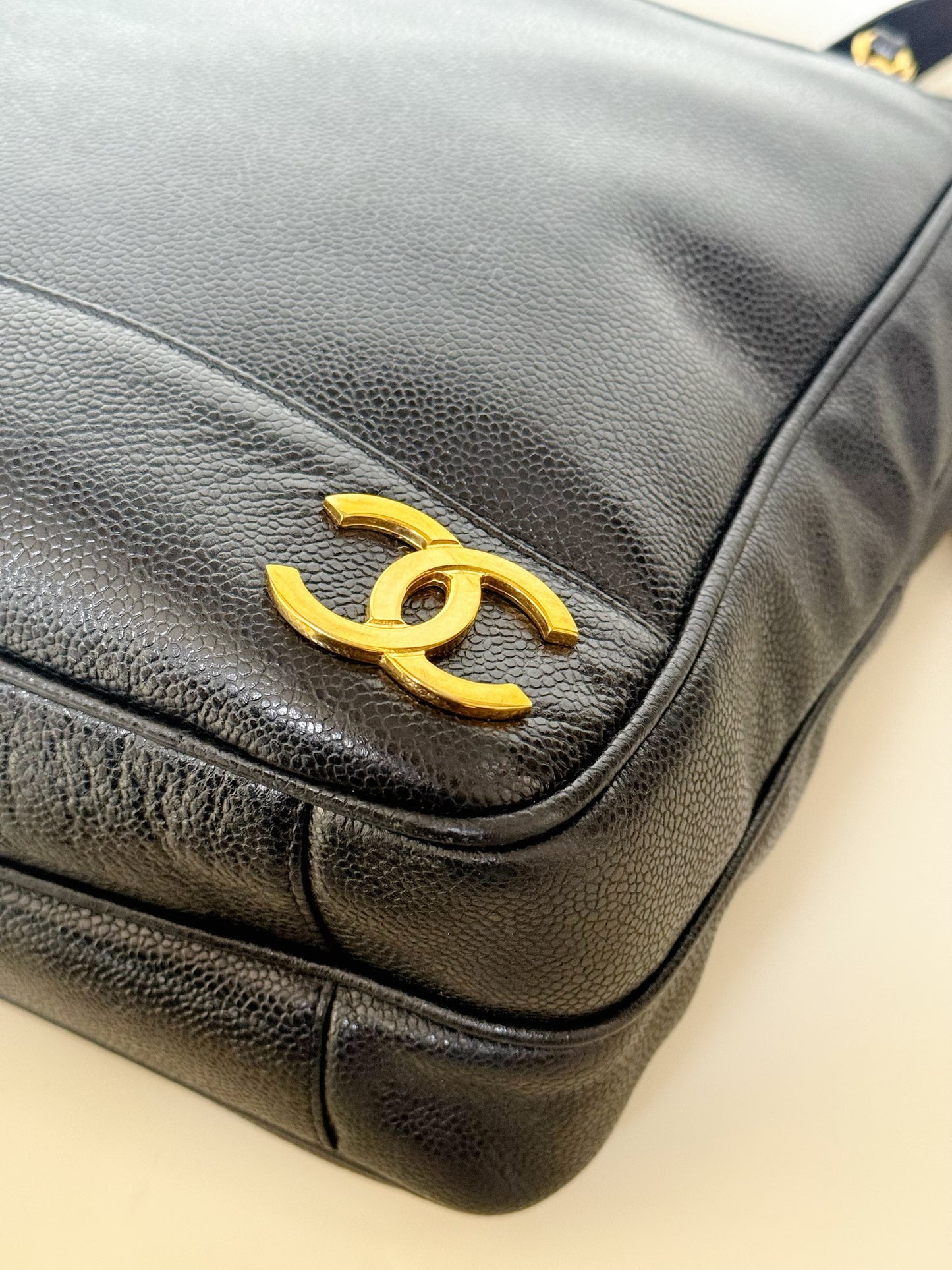 Chanel Caviar Triple CC Shoulder Bag