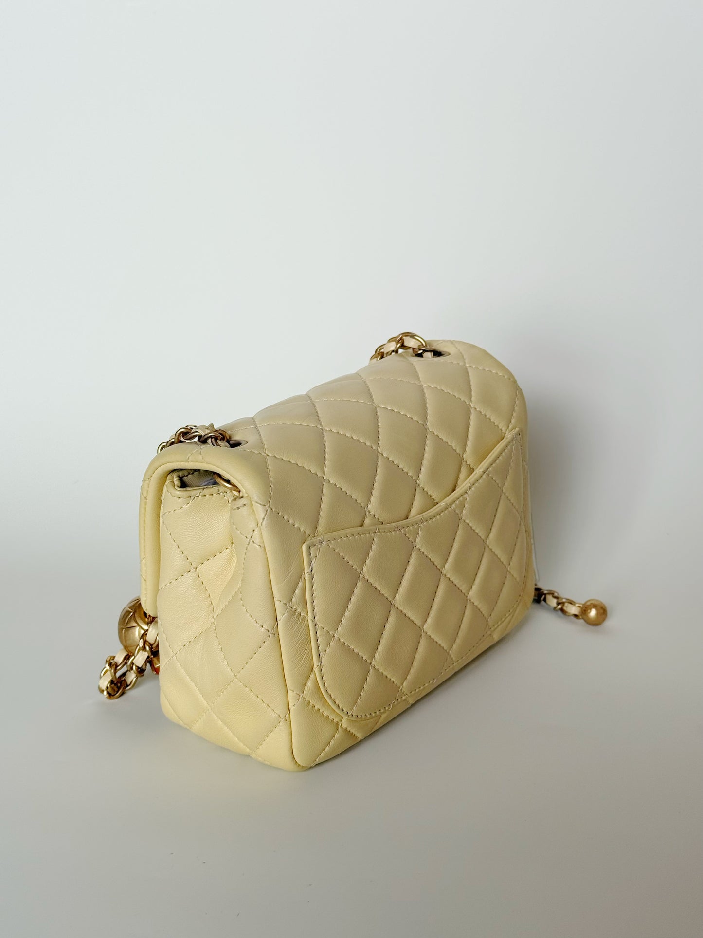 Chanel Mini Pearl Crush Square Flap Bag Lambskin