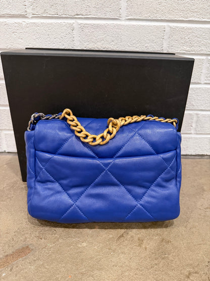 Chanel Goatskin Quilted Chanel 19 Flap Bag