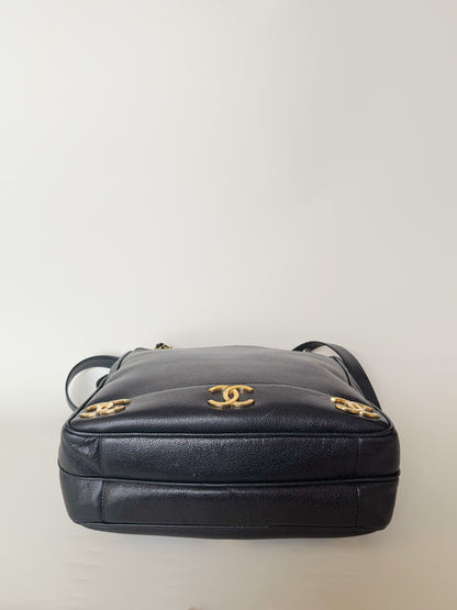 Chanel Caviar Triple CC Shoulder Bag