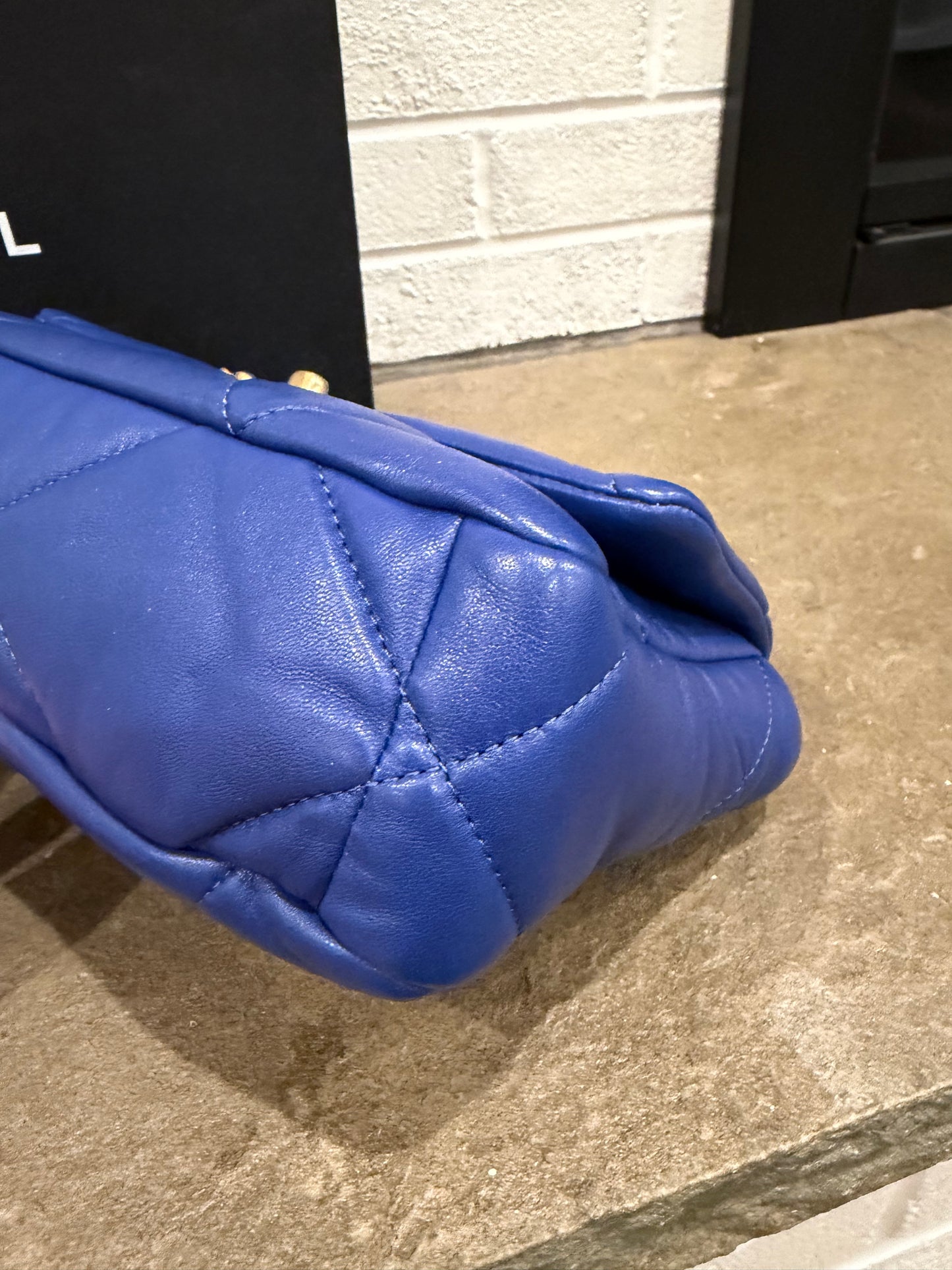 Chanel Goatskin Quilted Chanel 19 Flap Bag