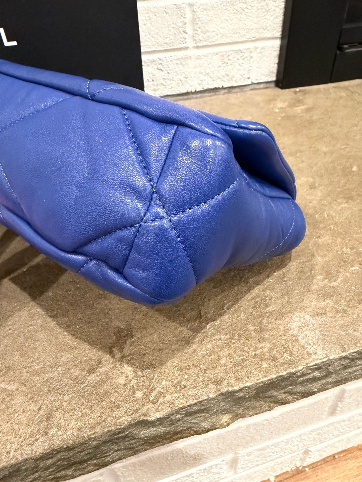 Chanel Goatskin Quilted Chanel 19 Flap Bag