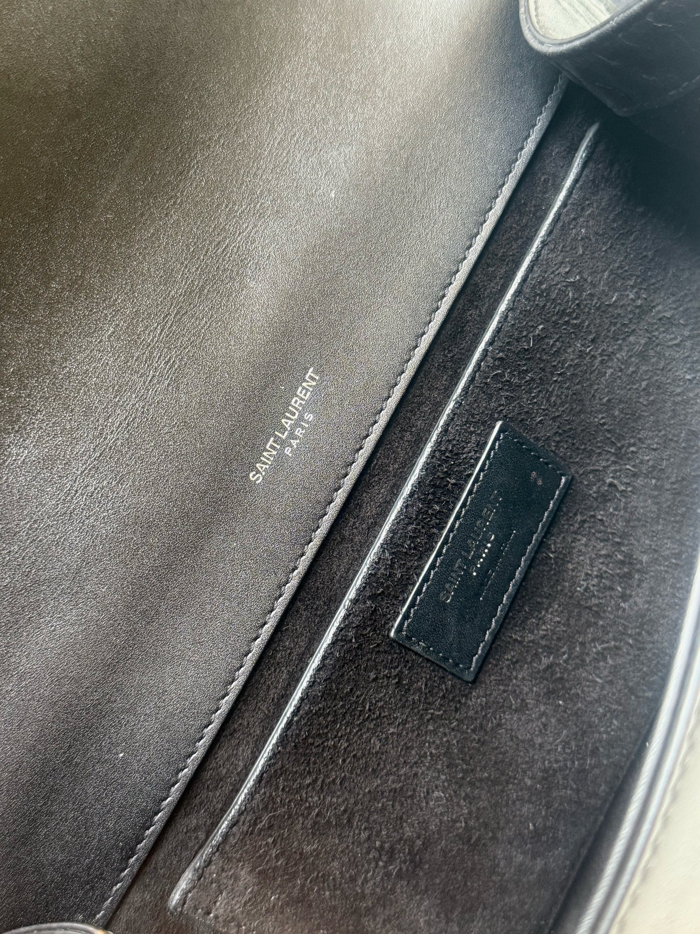 Saint Laurent Smooth Calfskin Classic Monogram Kate Tassel Satchel