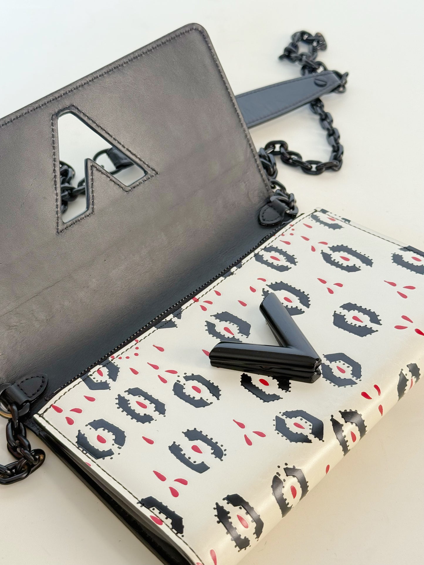 Louis Vuitton Leather Twist Wallet on Chain