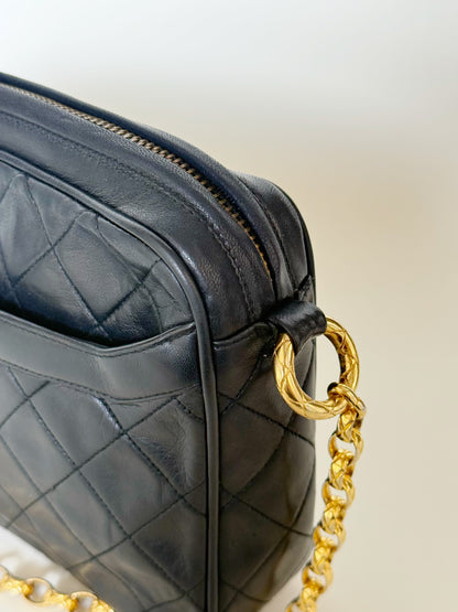 Chanel Leather Camera Tassel Bag