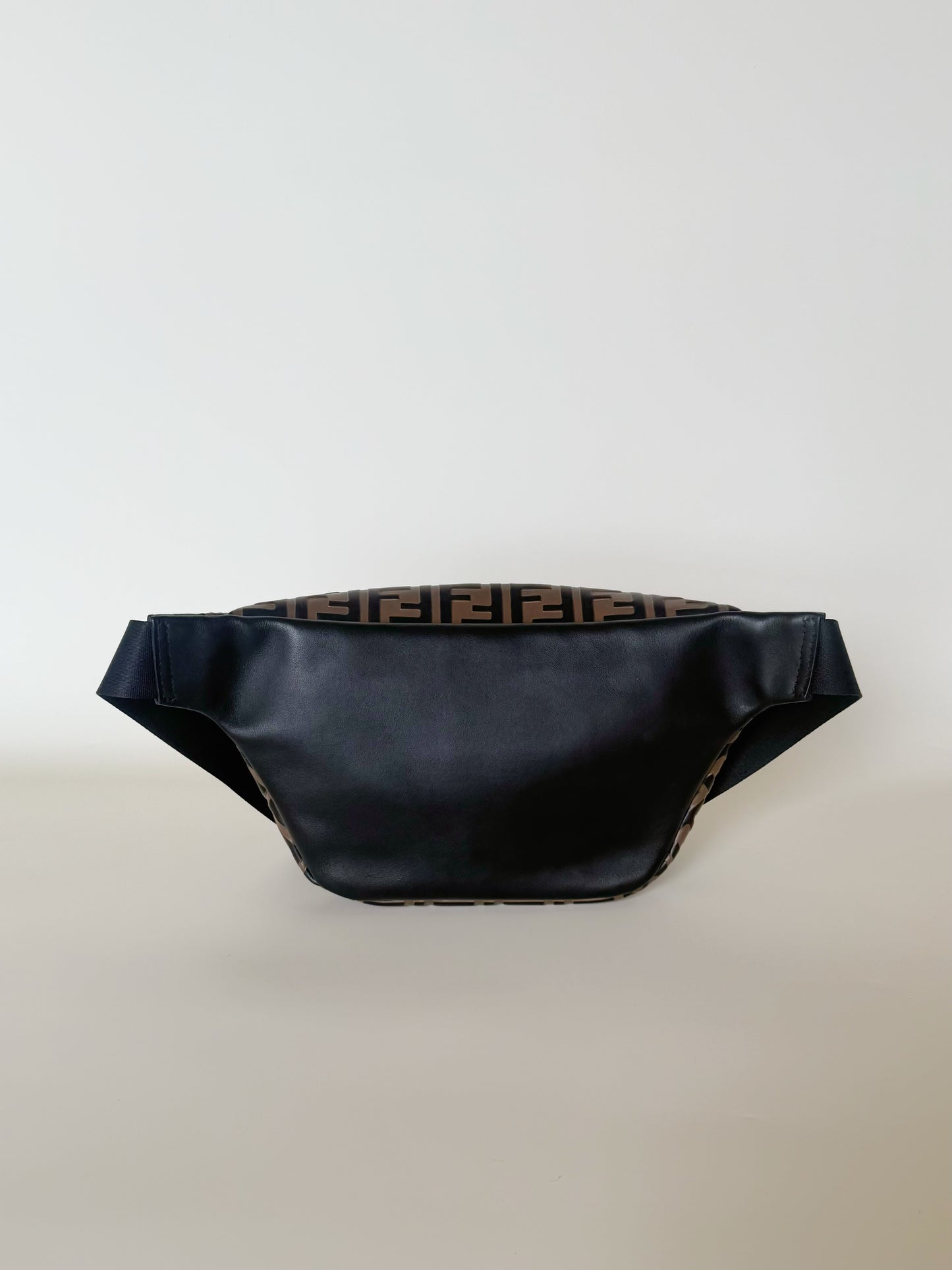 Fendi Vitello Century Bi-color FF 1947 Embossed Belt Bag