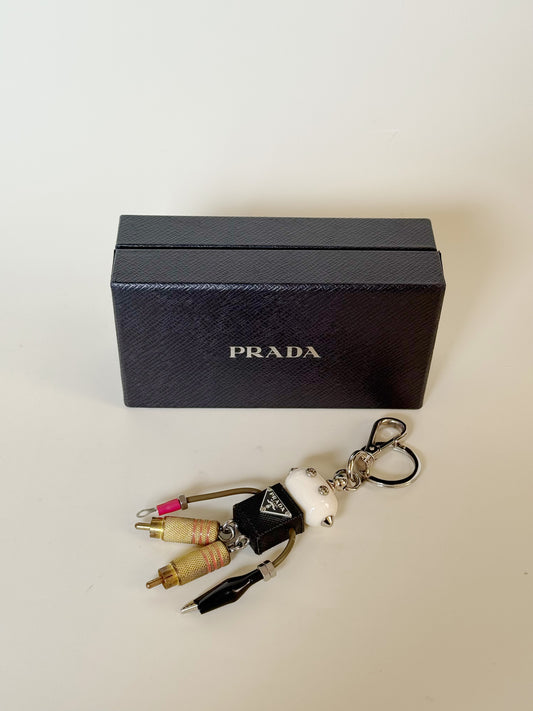 Prada Saffiano Robot Bag Charm