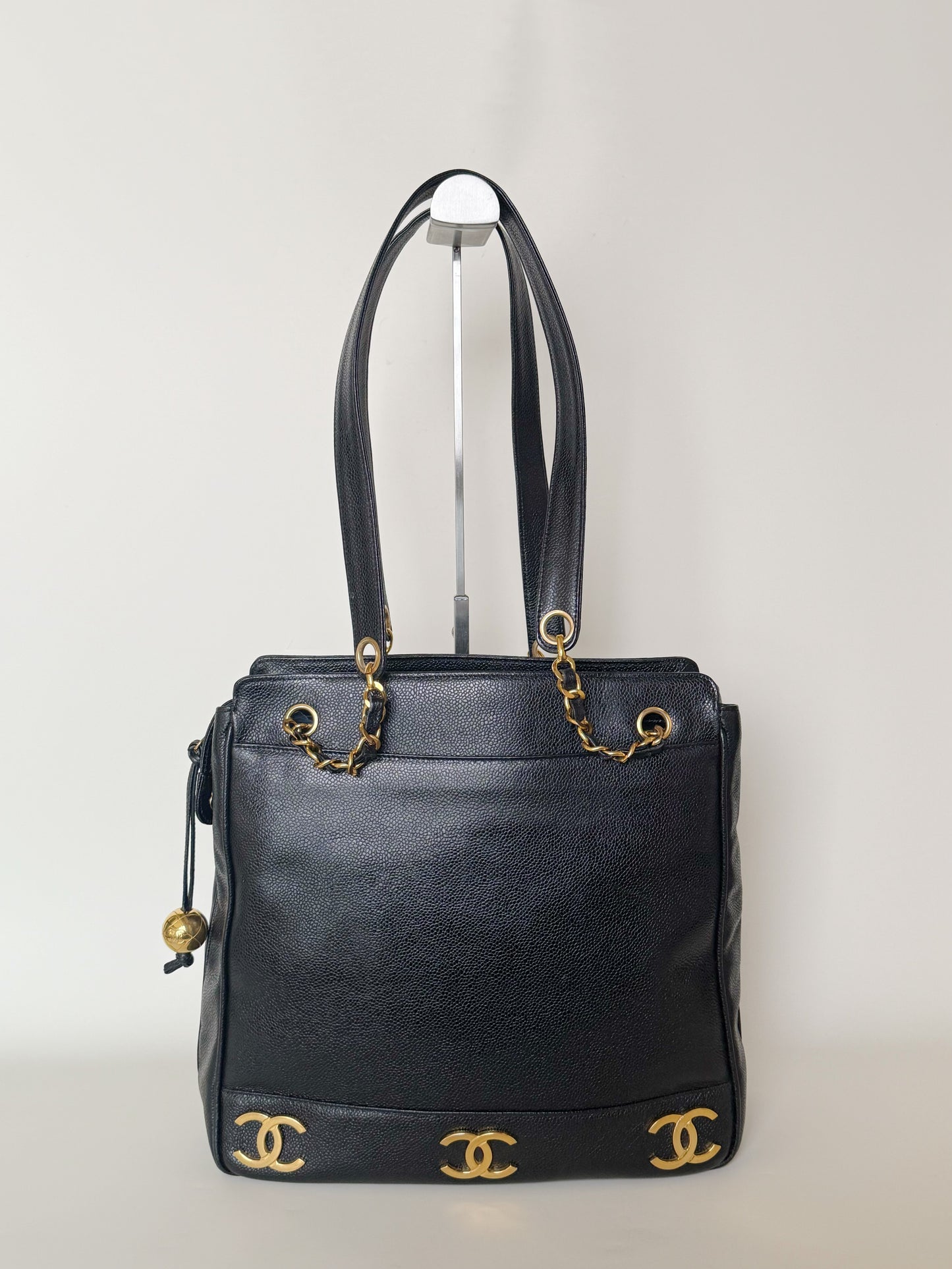 Chanel Caviar Triple CC Shoulder Bag