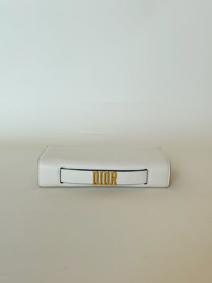 Christian Dior Lambskin Embroidered La Roue De La Fortune Tarot Pouch Clutch