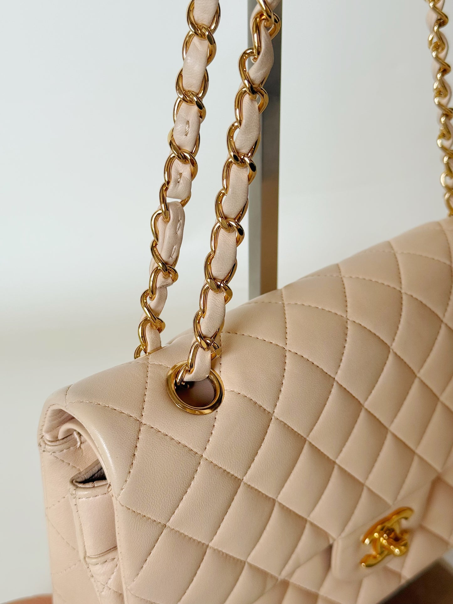 Chanel Lambskin Quilted Double Flap