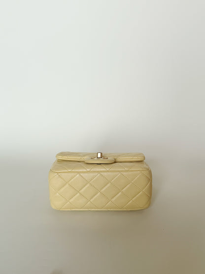Chanel Mini Pearl Crush Square Flap Bag Lambskin
