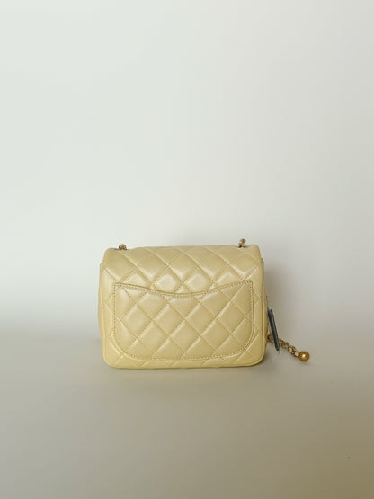 Chanel Mini Pearl Crush Square Flap Bag Lambskin