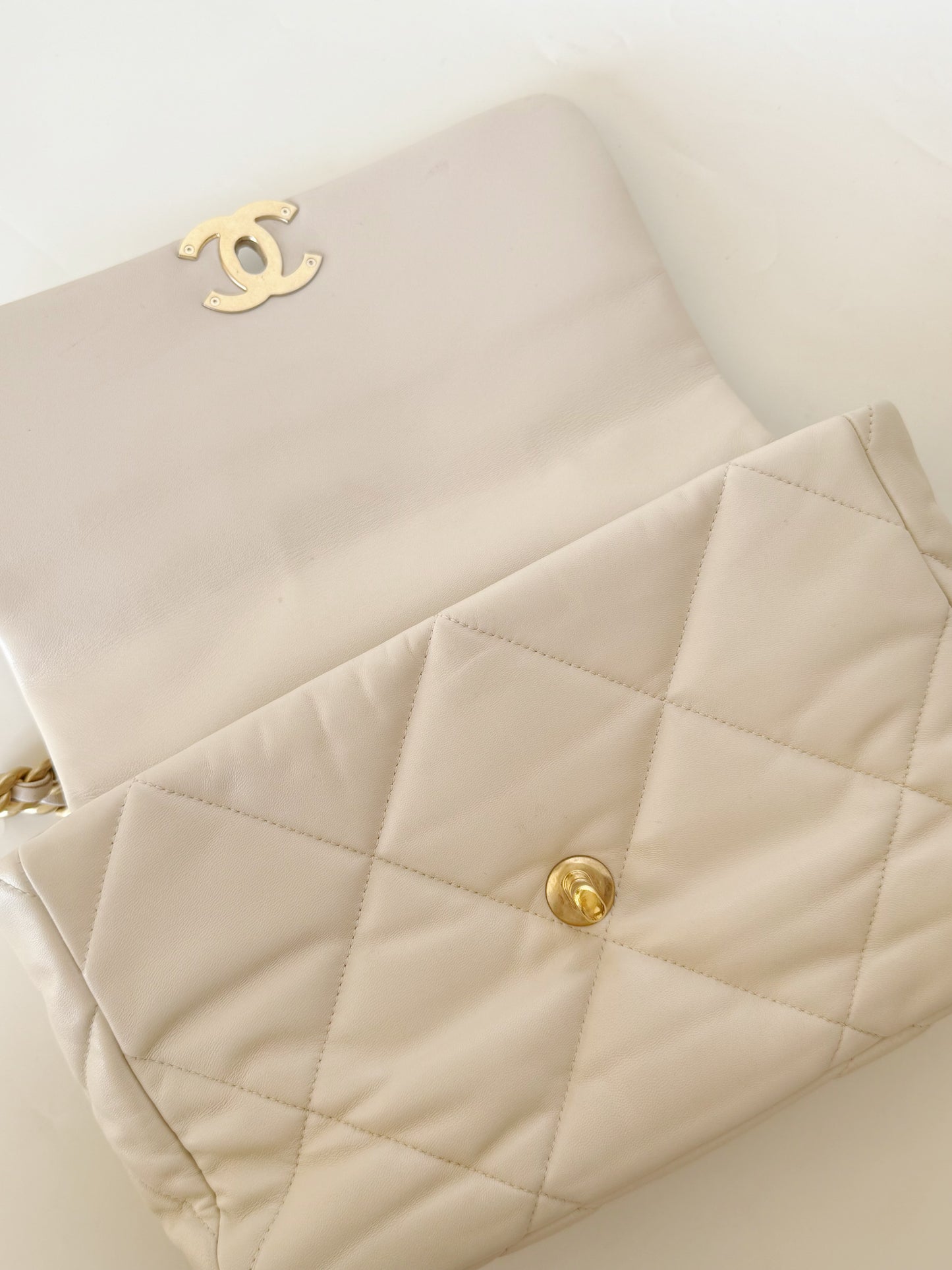 Chanel Lambskin Quilted Chanel 19 Flap