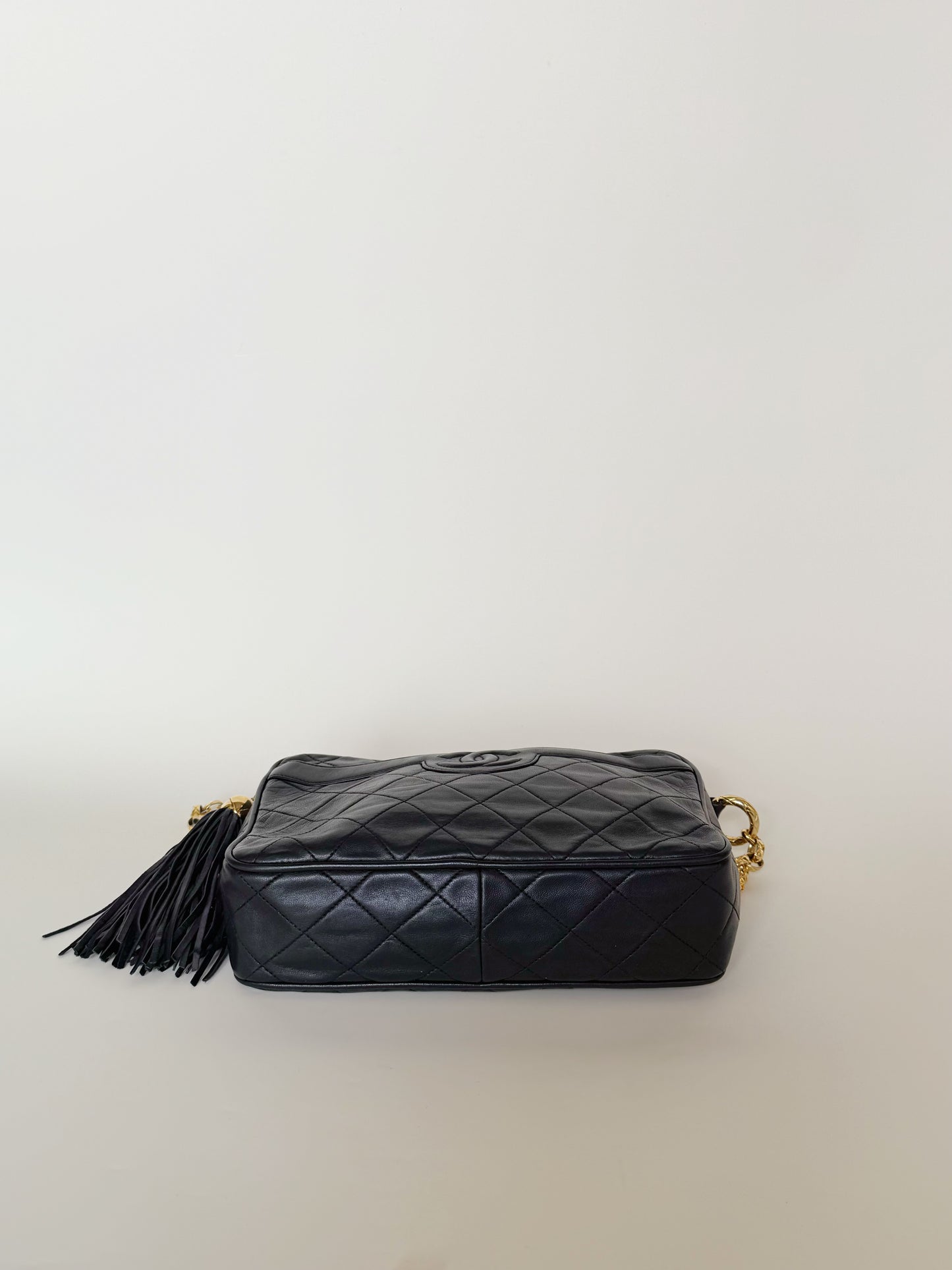 Chanel Leather Camera Tassel Bag