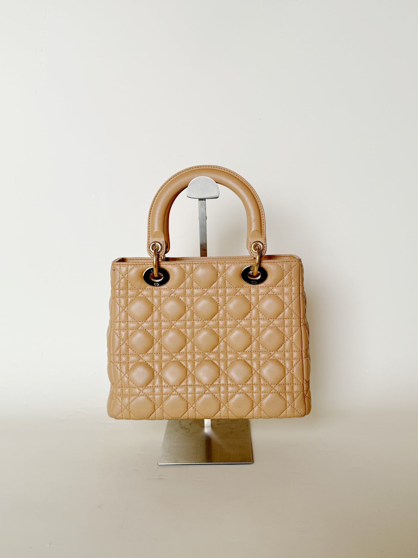 Christian Dior Lambskin Cannage Lady Dior