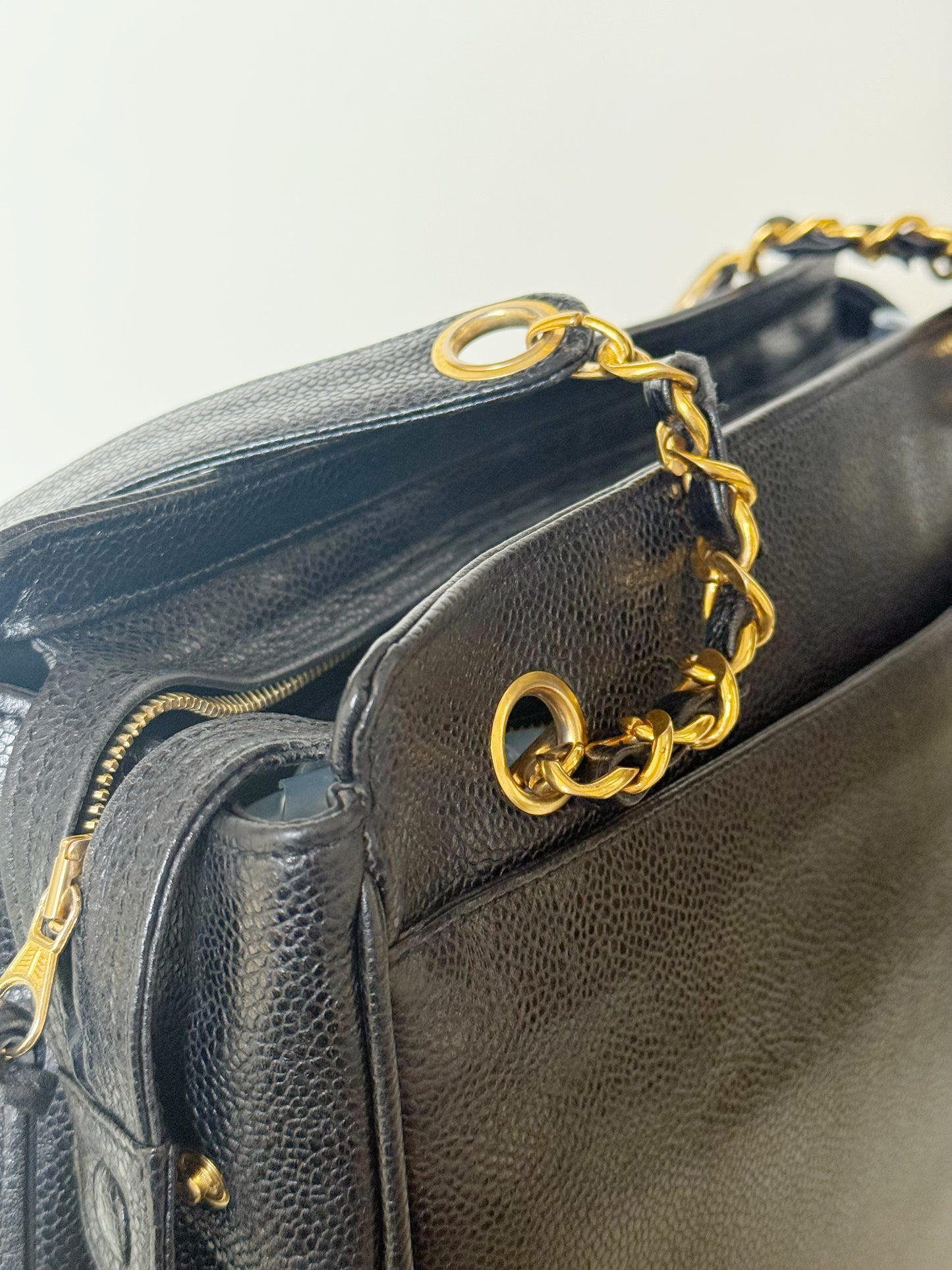 Chanel Caviar Triple CC Shoulder Bag