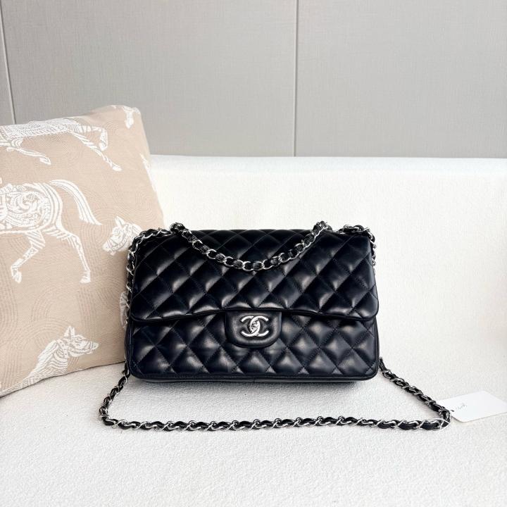 Chanel Lambskin Classic Flap Jumbo Double Flap