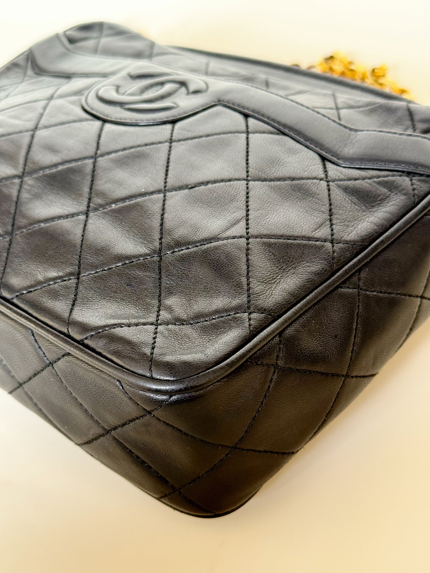 Chanel Leather Camera Tassel Bag