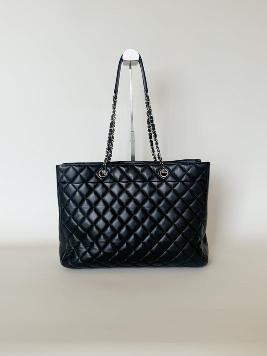 Chanel Quilted Calfskin Shopping Tote
