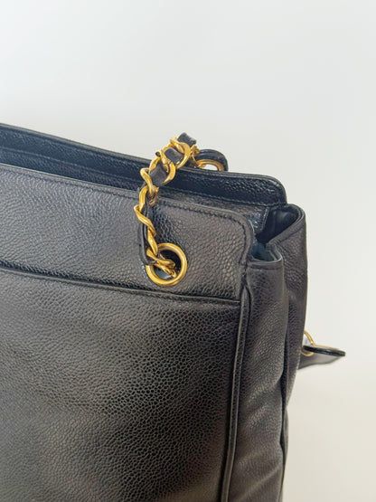 Chanel Caviar Triple CC Shoulder Bag