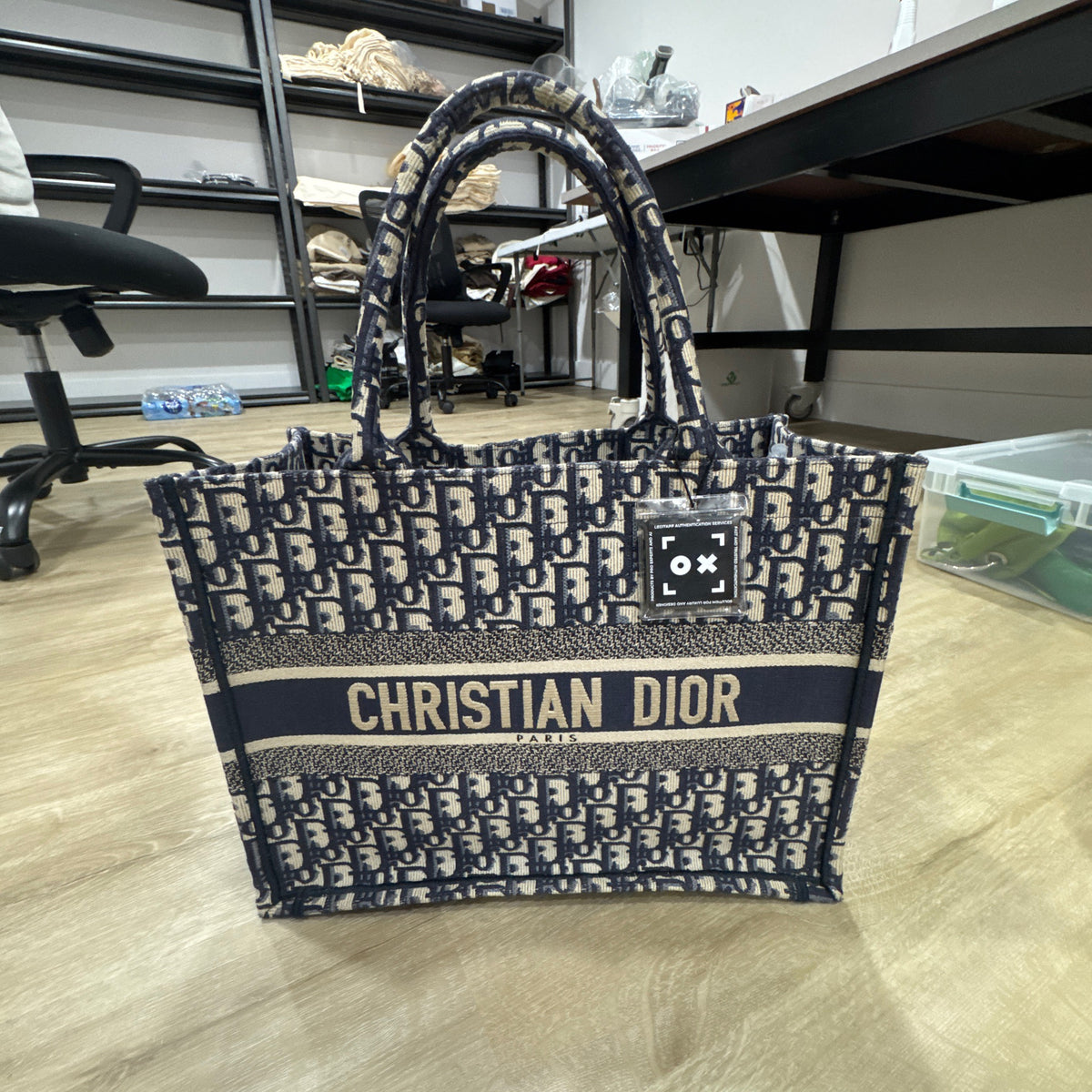 Christian Dior Oblique Embroidery Book Tote